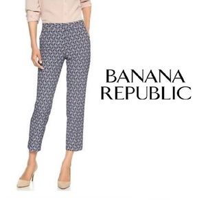 Banana Republic Avery Art Deco Stretch Ankle Pant